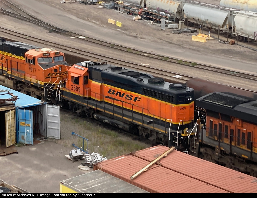 BNSF GP30 Northtown Mpls MN yard - Aug 2023